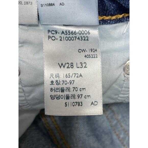 Levi's Low Loose Women's Blue Medium Wash Y2k Straight Leg Denim Jeans Size 28 - Picture 8 of 8